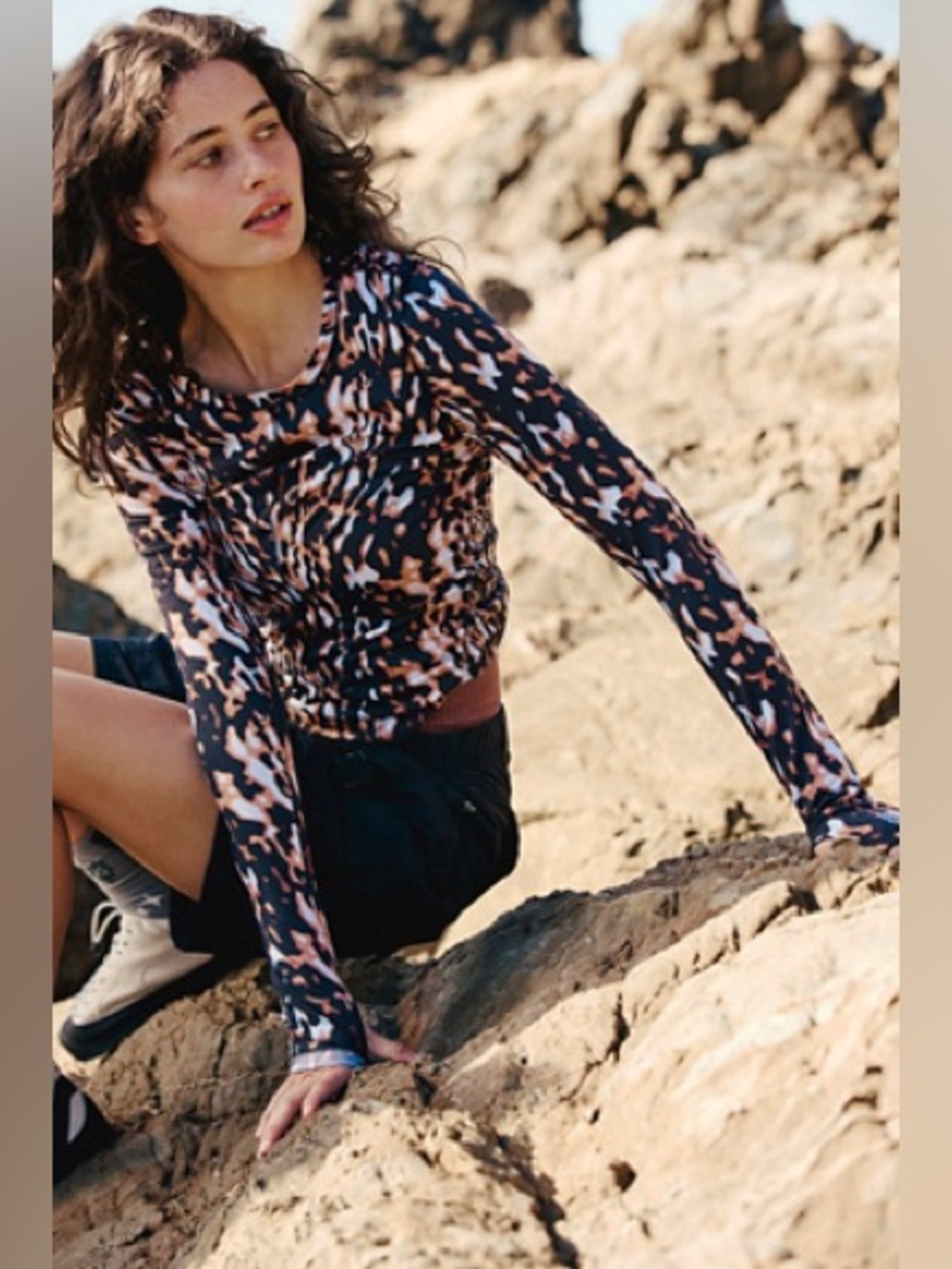 FP Movement Printed Right On Run Long Sleeve